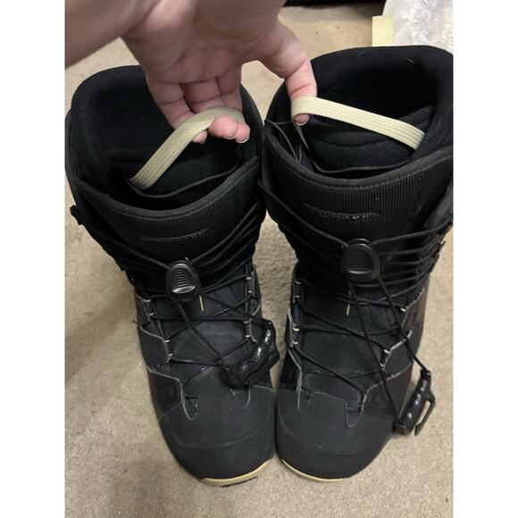SALOMON MAORI SNOWBOARD BOOTS MEN SIZE 11-11.5 Black Winter Customfit Sport main image 5